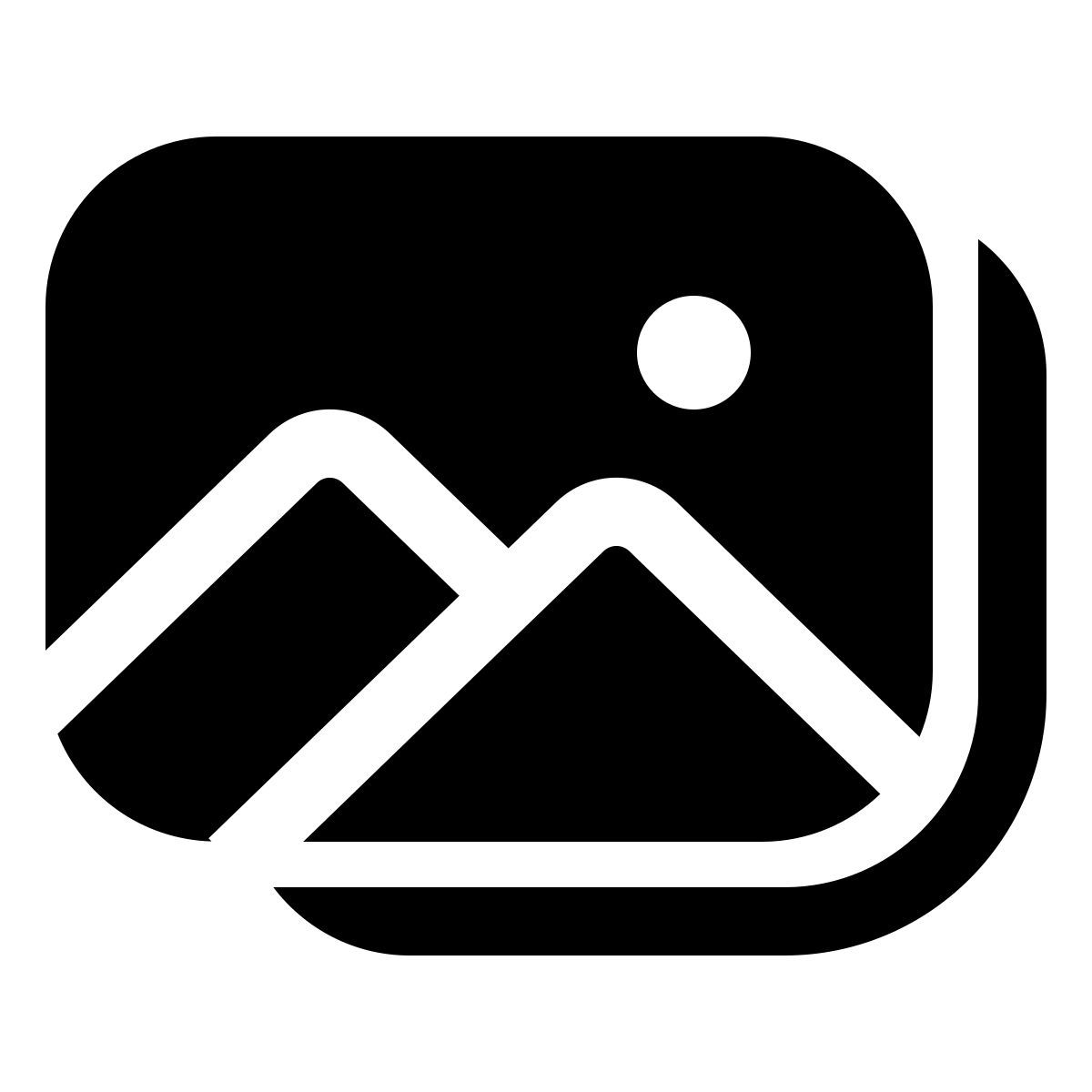 windows 11 filled style image gallery icon