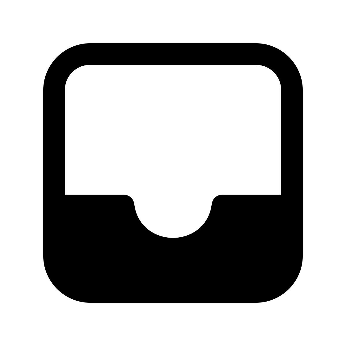 windows 11 filled style caixa de entrada icon