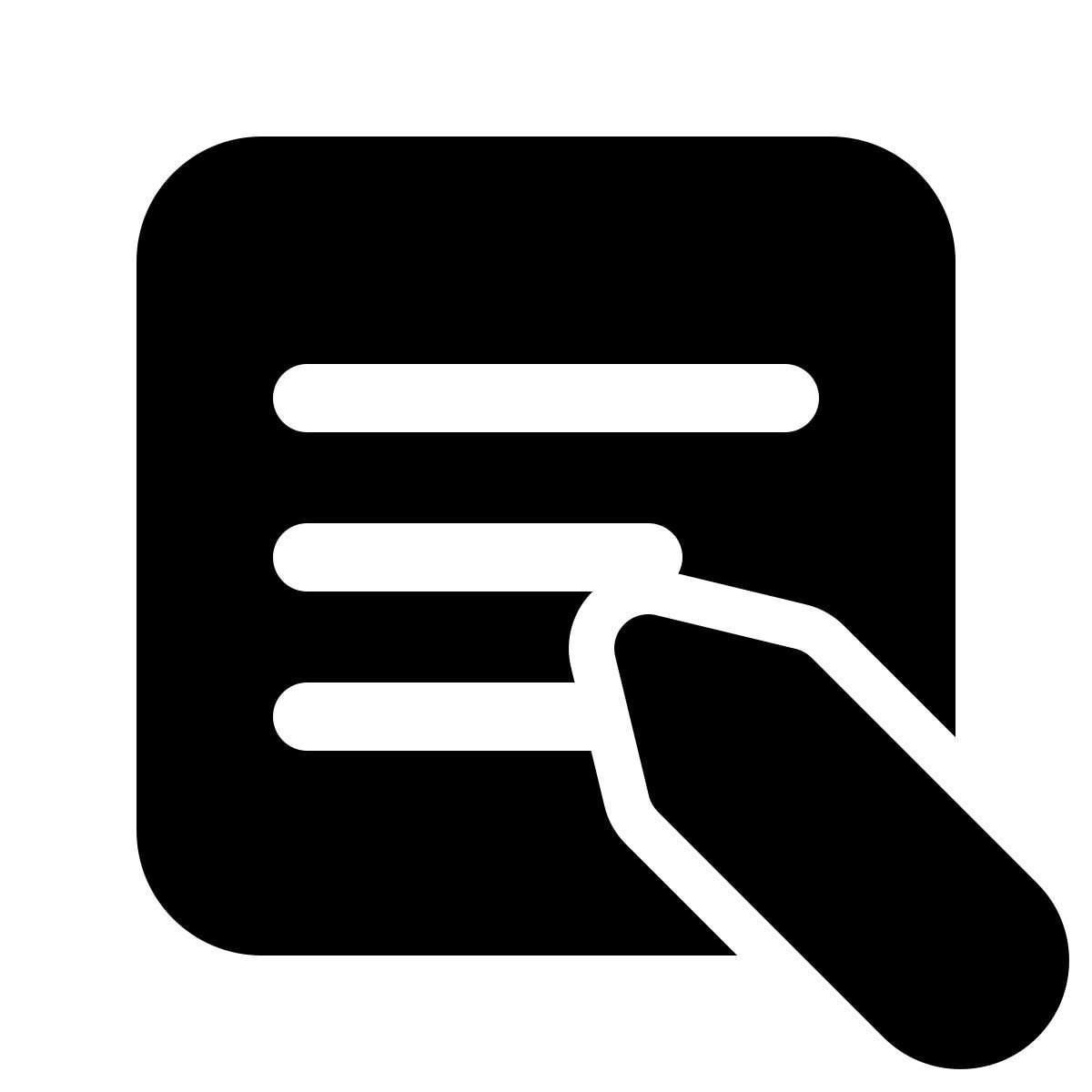 windows 11 filled style inscrição icon