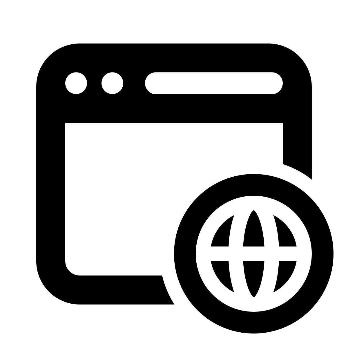 windows 11 filled style navigateur internet icon