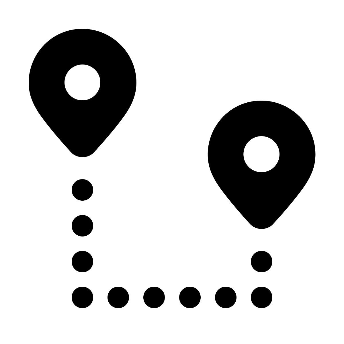 windows 11 filled style itinerary icon