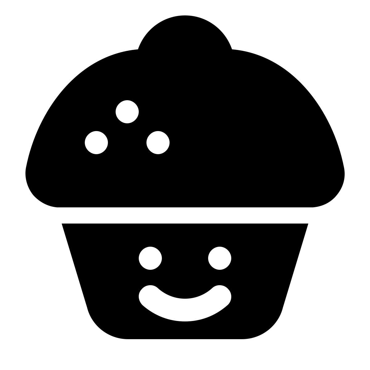 windows 11 filled style kawaii cupcake icon