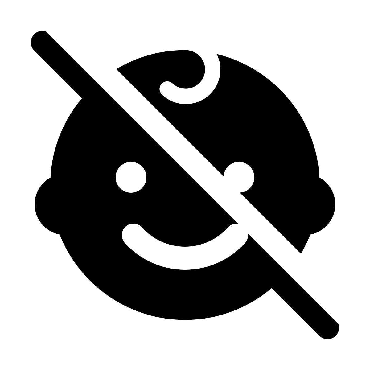 windows 11 filled style mantener alejado de los niños icon