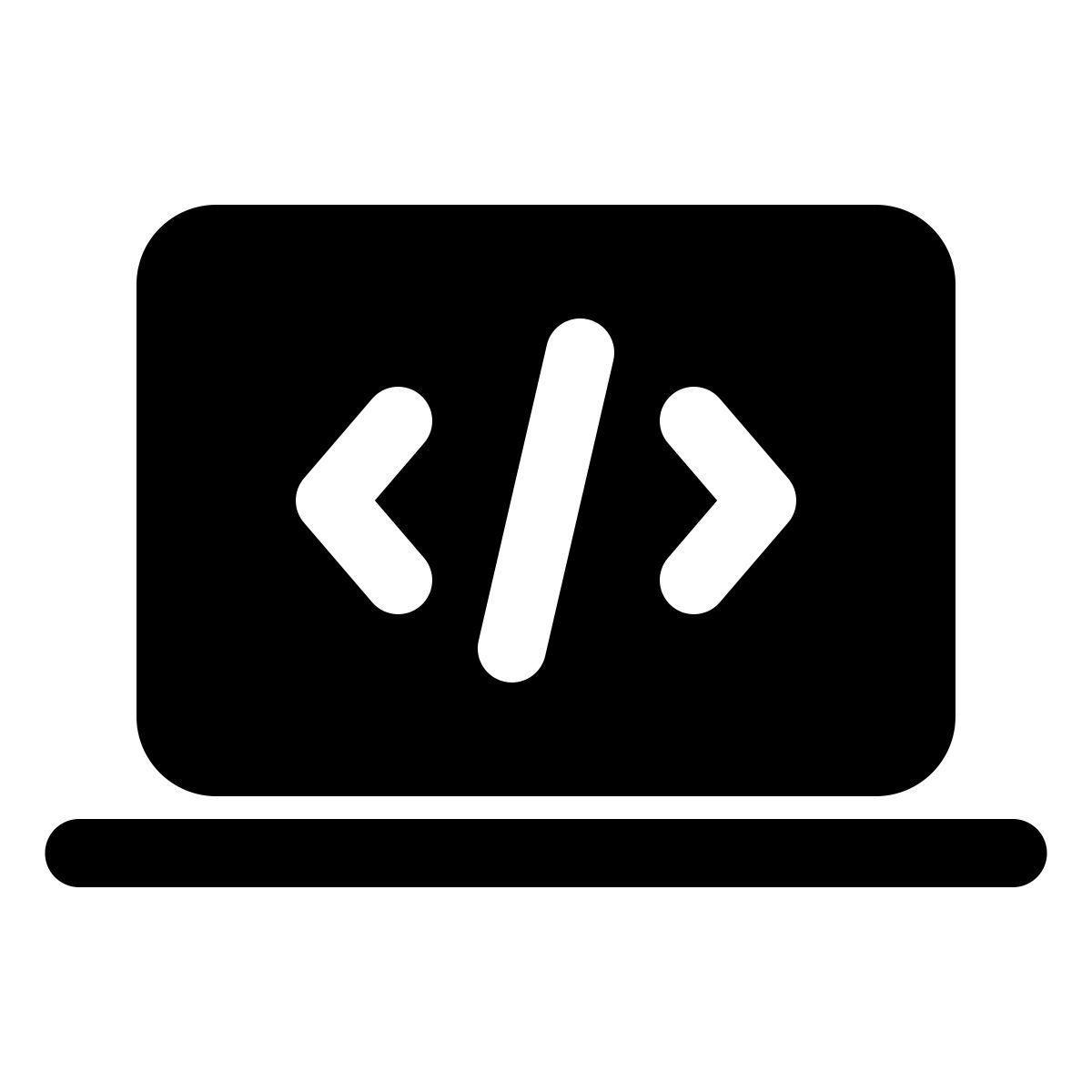 windows 11 filled style laptop codierung icon