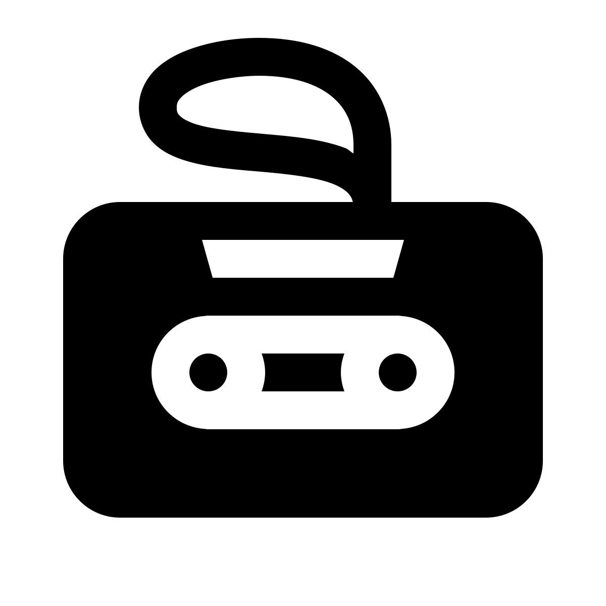 windows 11 filled style 盒式磁带 icon