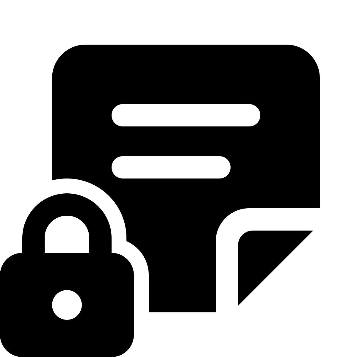 windows 11 filled style note verrouillée icon