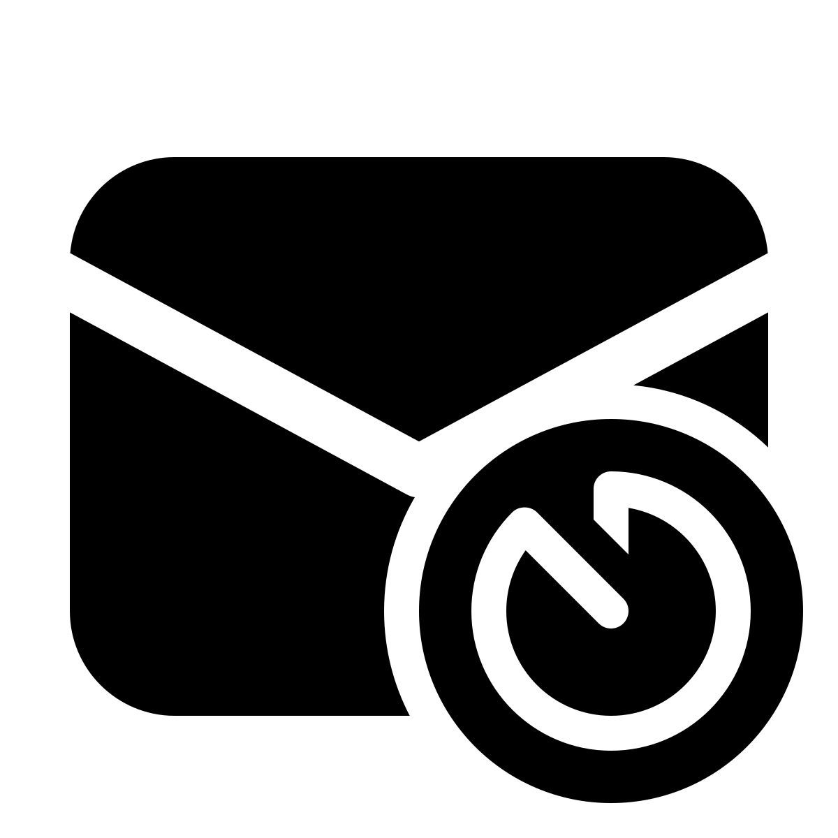 windows 11 filled style mail par minuterie icon