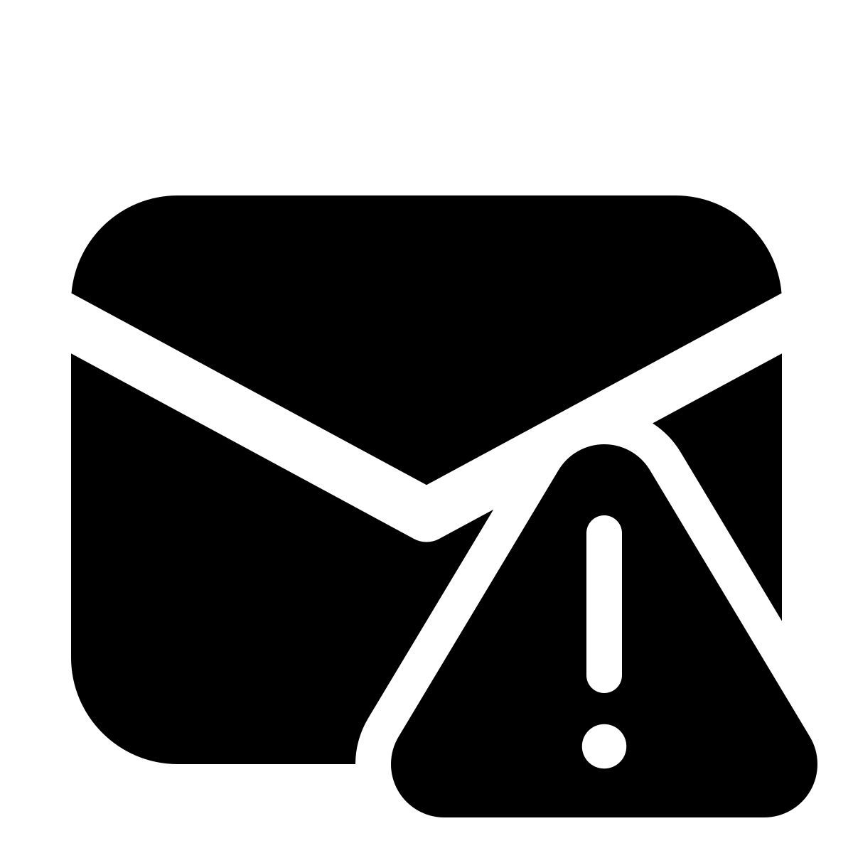 windows 11 filled style mail error icon