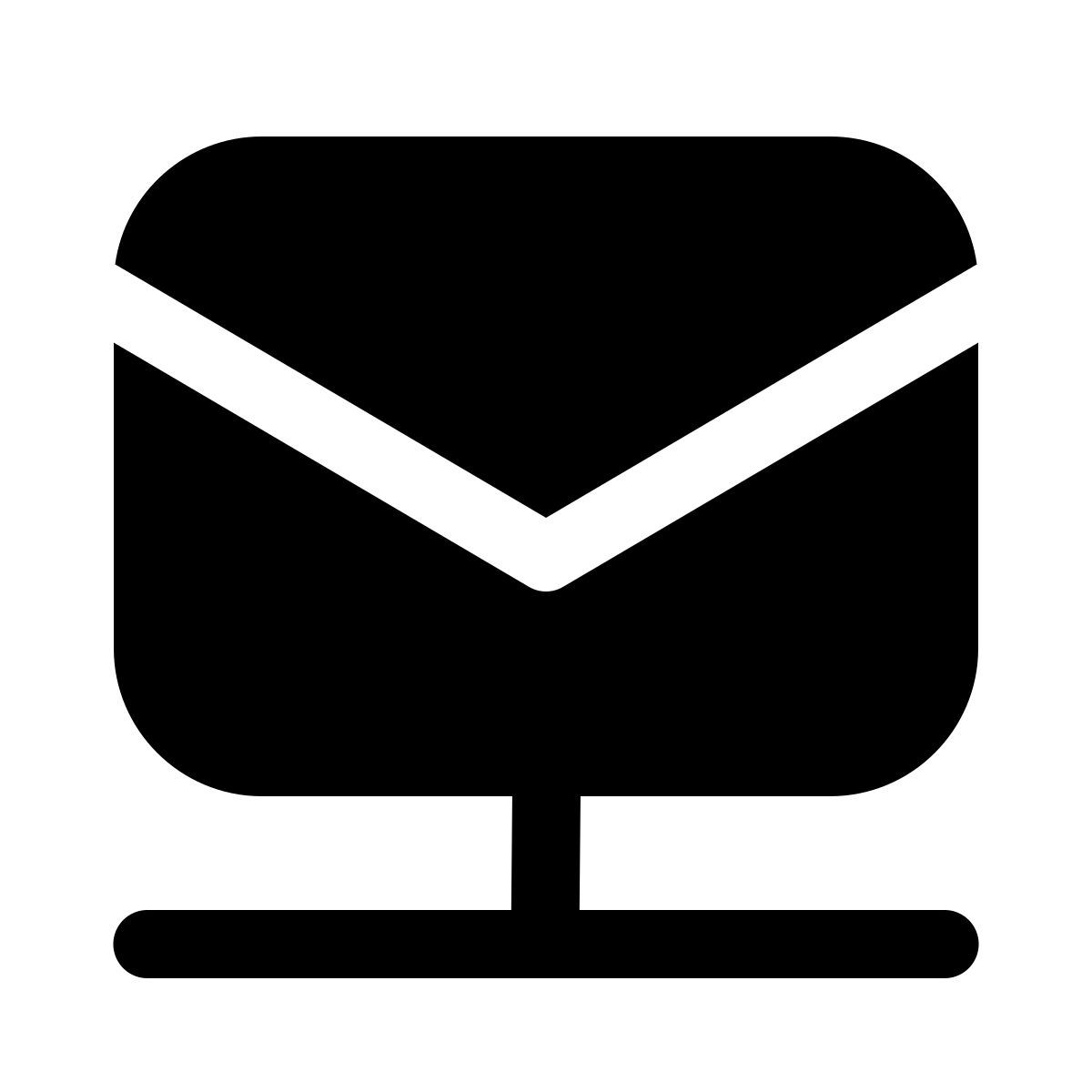 windows 11 filled style mail network icon