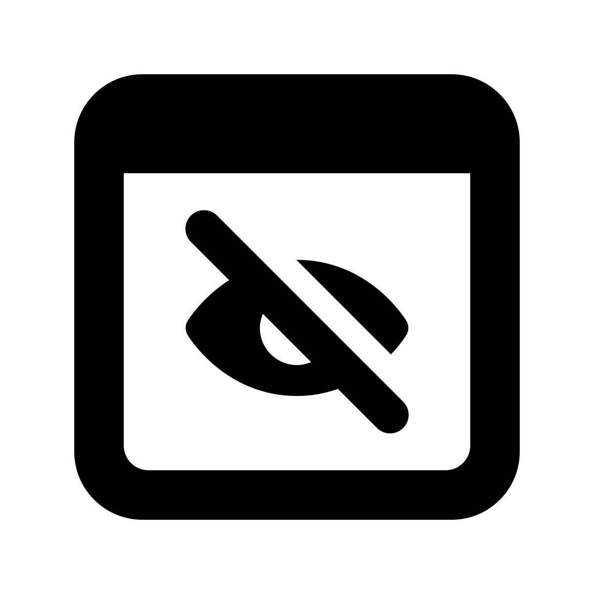 windows 11 filled style ocultar visualização icon