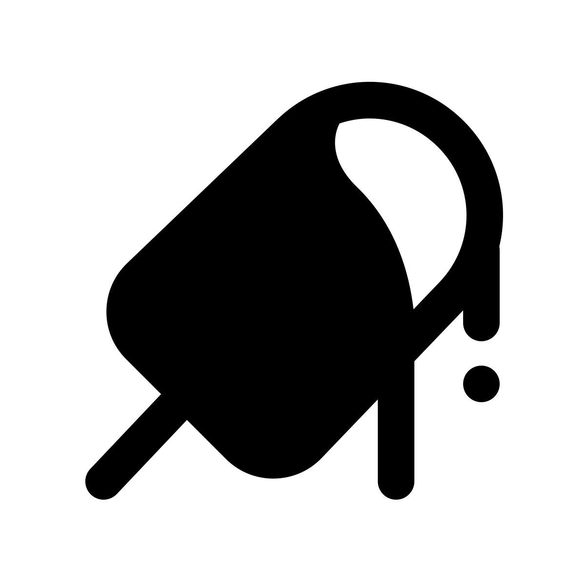 windows 11 filled style melting ice cream icon