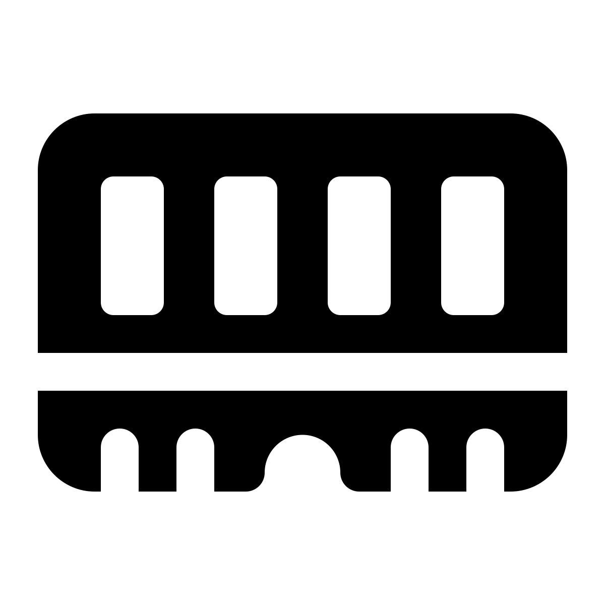 windows 11 filled style tarjeta de memoria icon