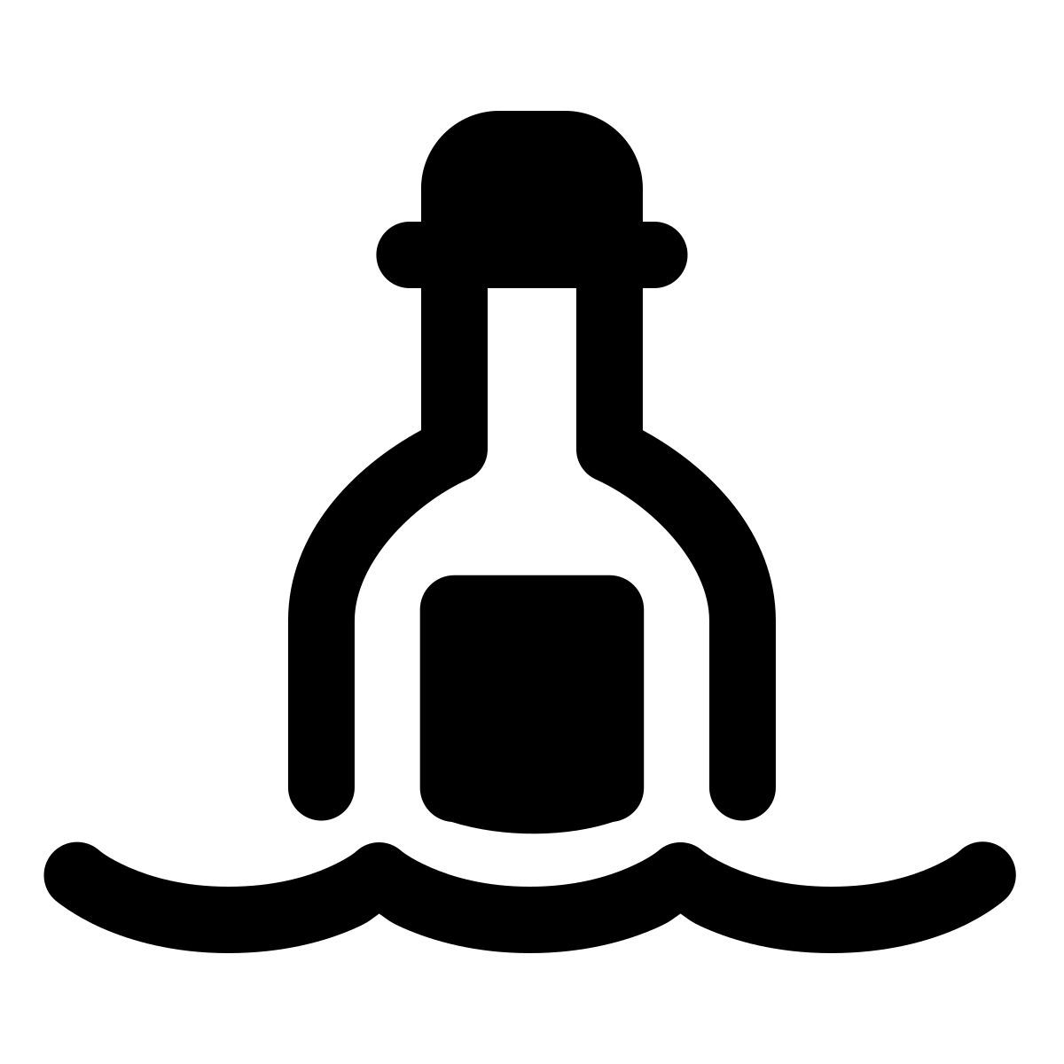 windows 11 filled style mensagem na garrafa icon