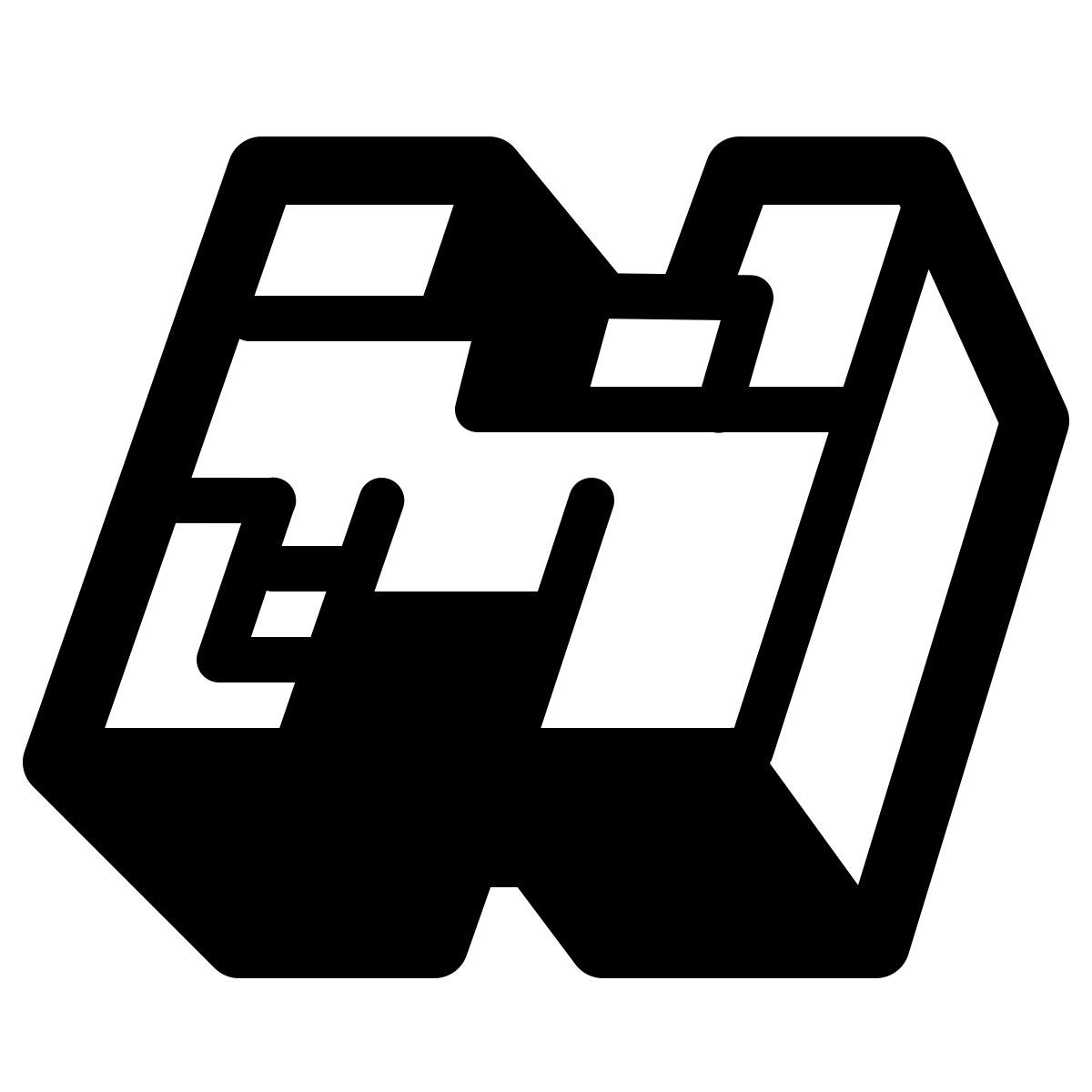 windows 11 filled style logo de minecraft icon