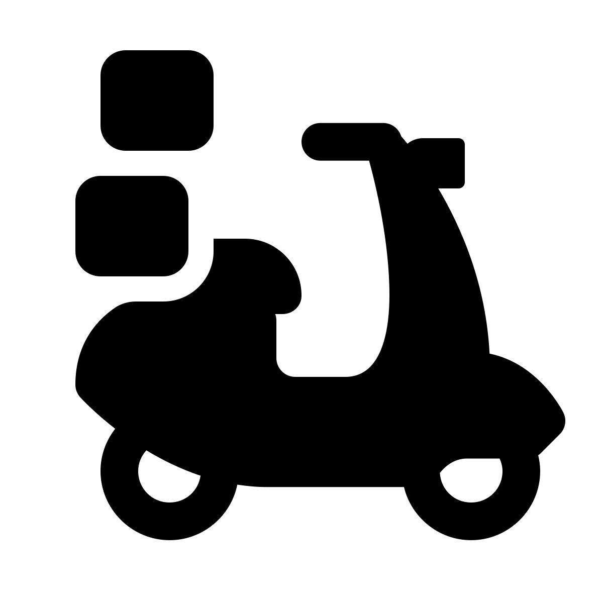 windows 11 filled style livraison moto cartons multiples icon