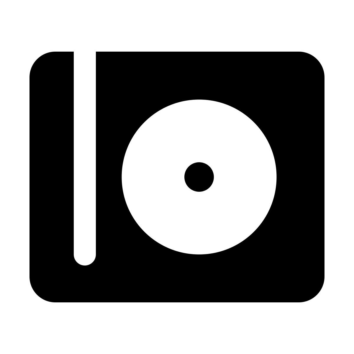 windows 11 filled style disco compacto icon