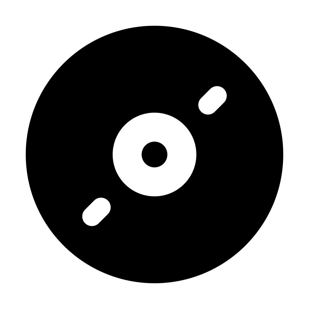 windows 11 filled style 音乐唱片 icon