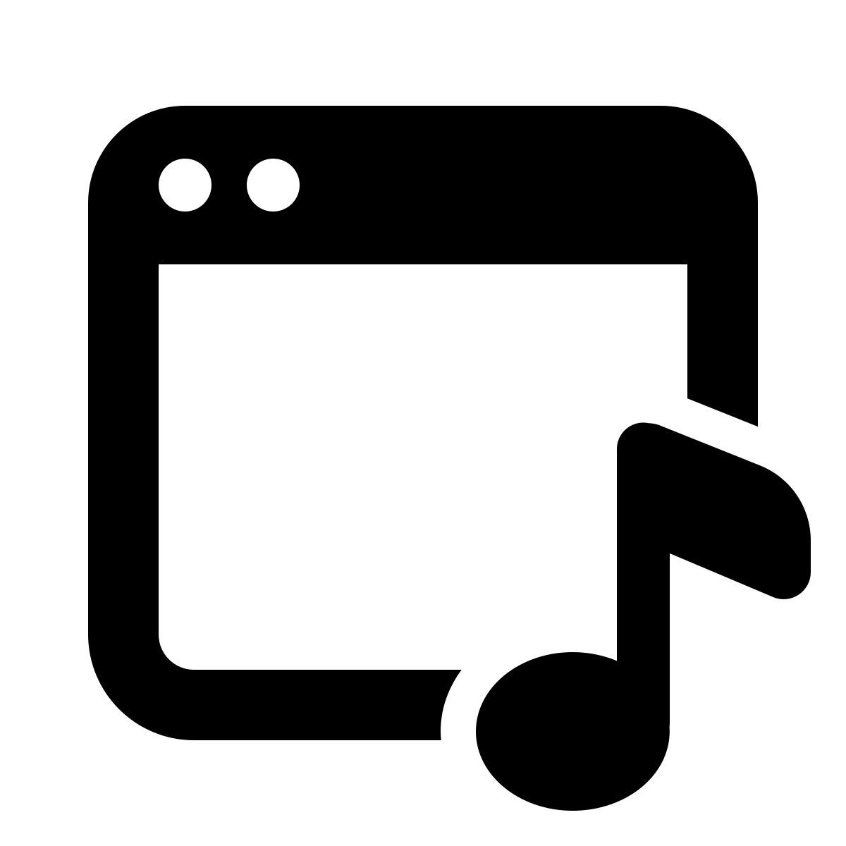 windows 11 filled style music window icon