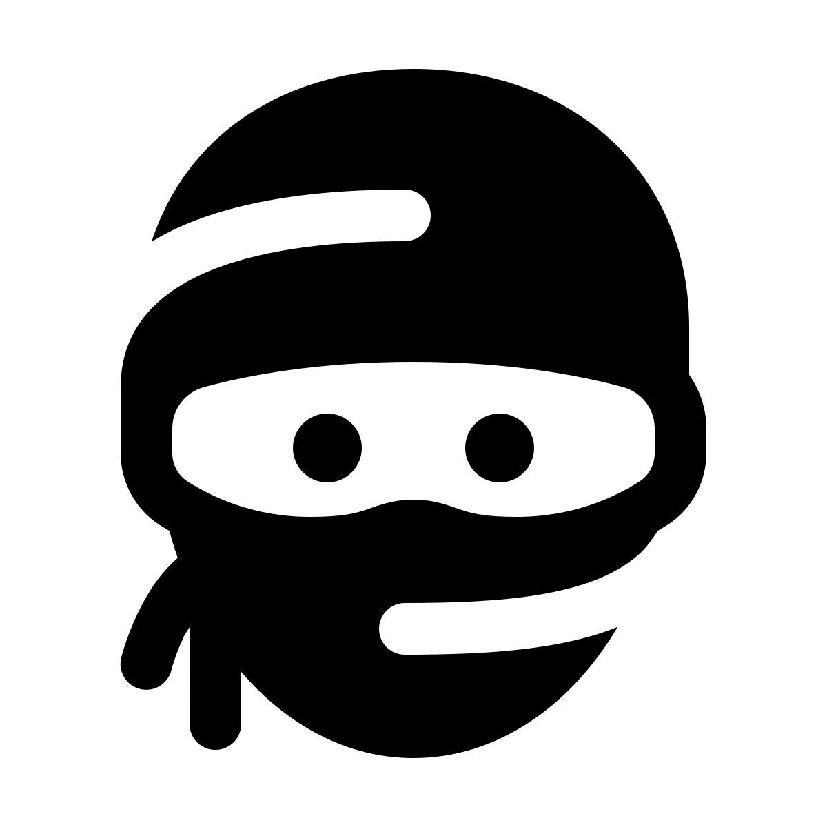 windows 11 filled style 忍者头 icon