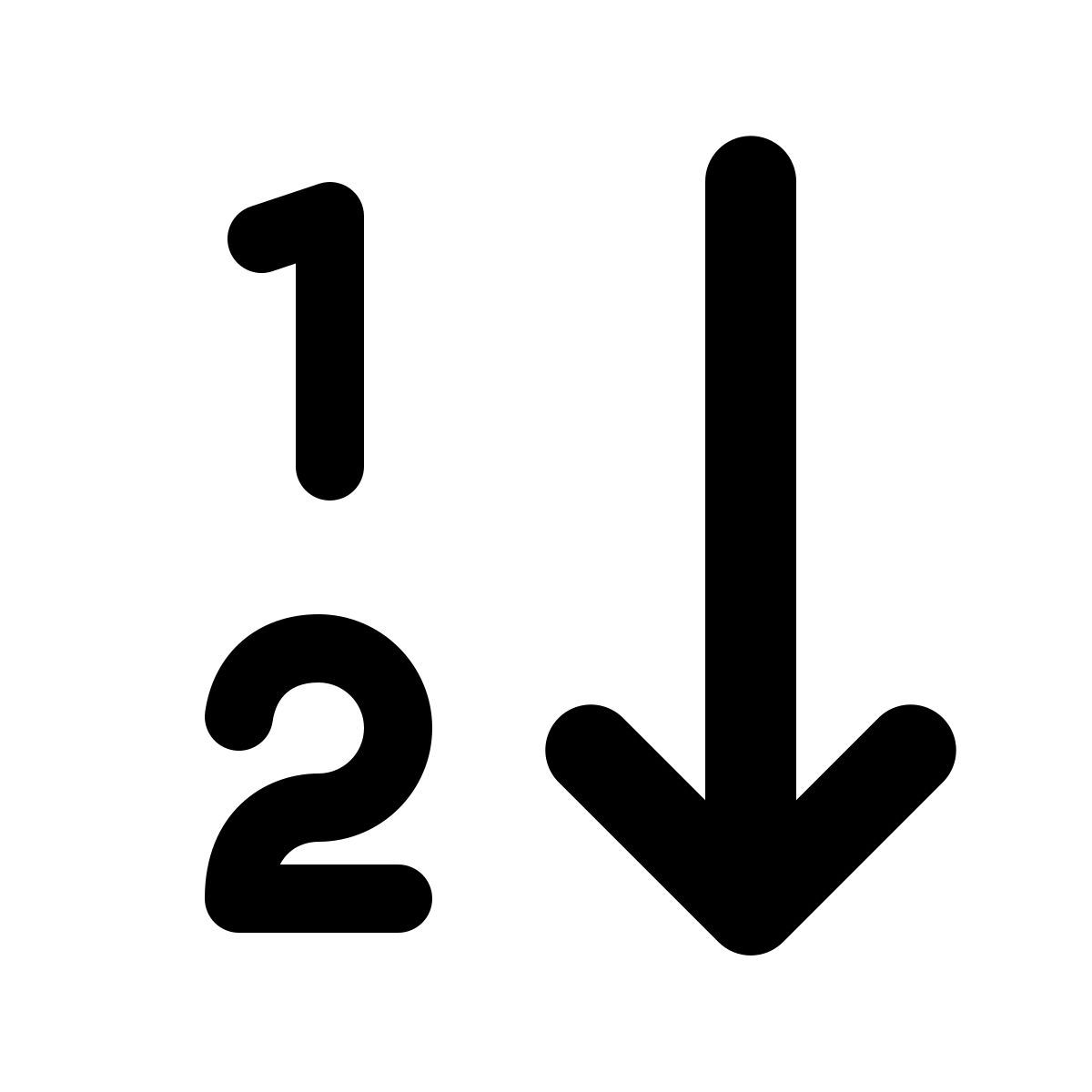 windows 11 filled style numerische sortierung icon