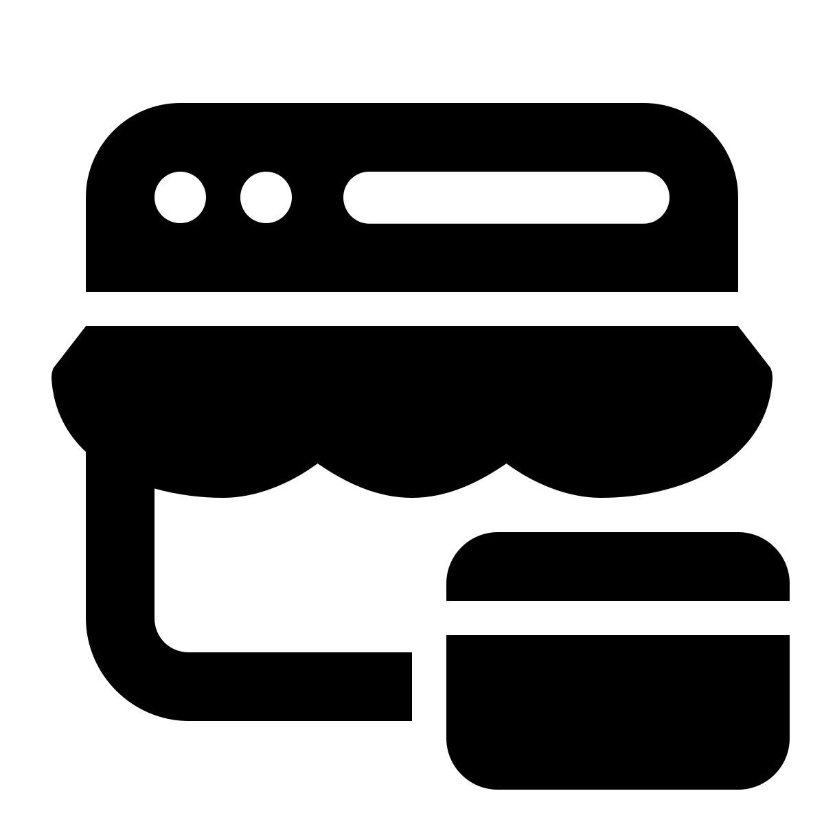 windows 11 filled style 온라인 상점 카드 결제 icon