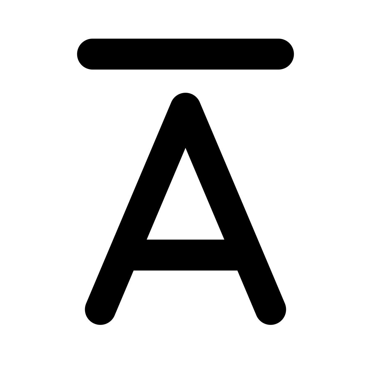 windows 11 filled style overline icon