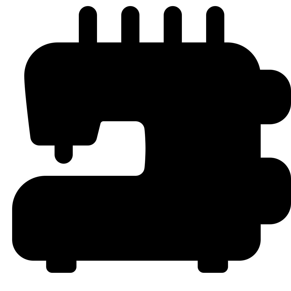 windows 11 filled style máquina de coser icon