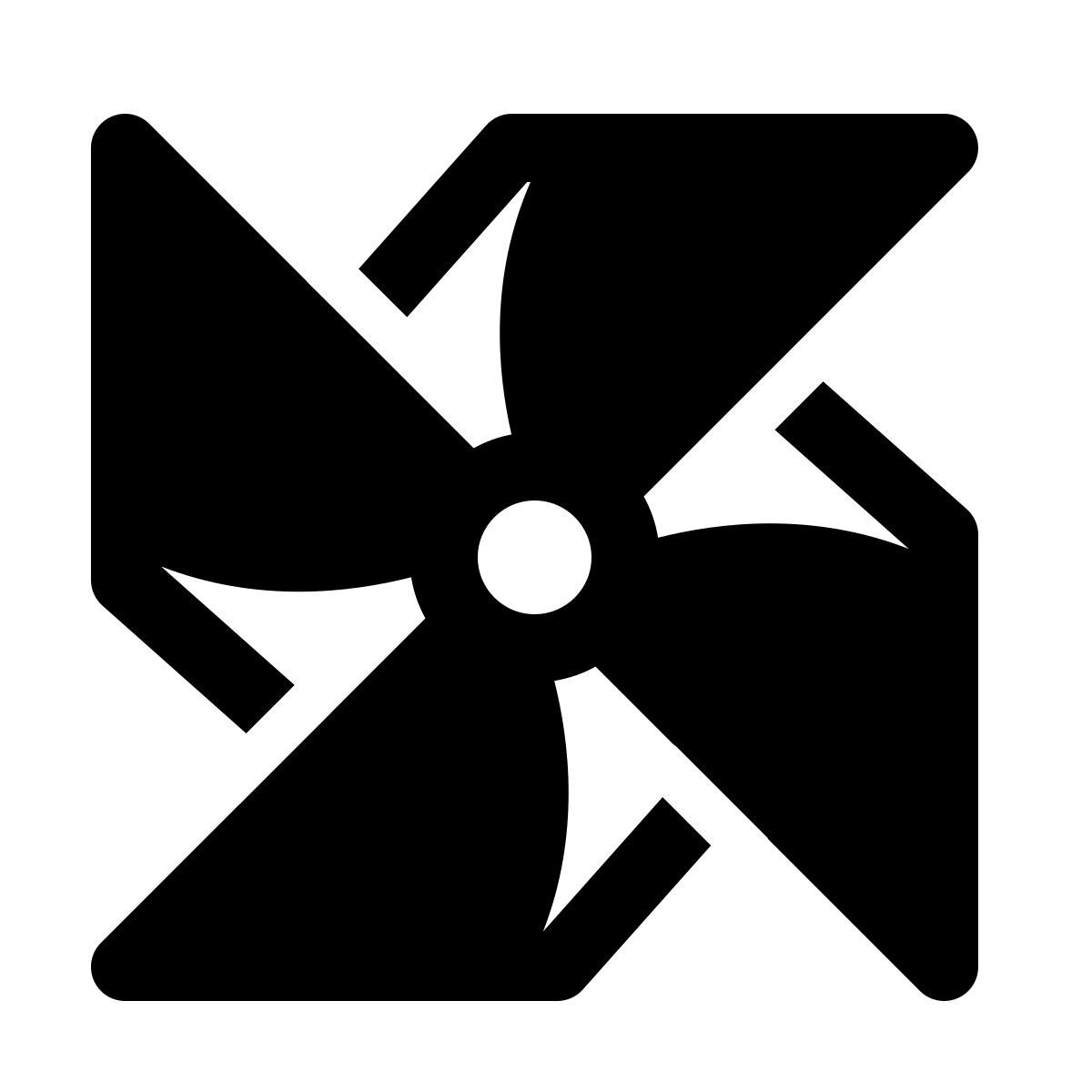 windows 11 filled style moulin en papier icon