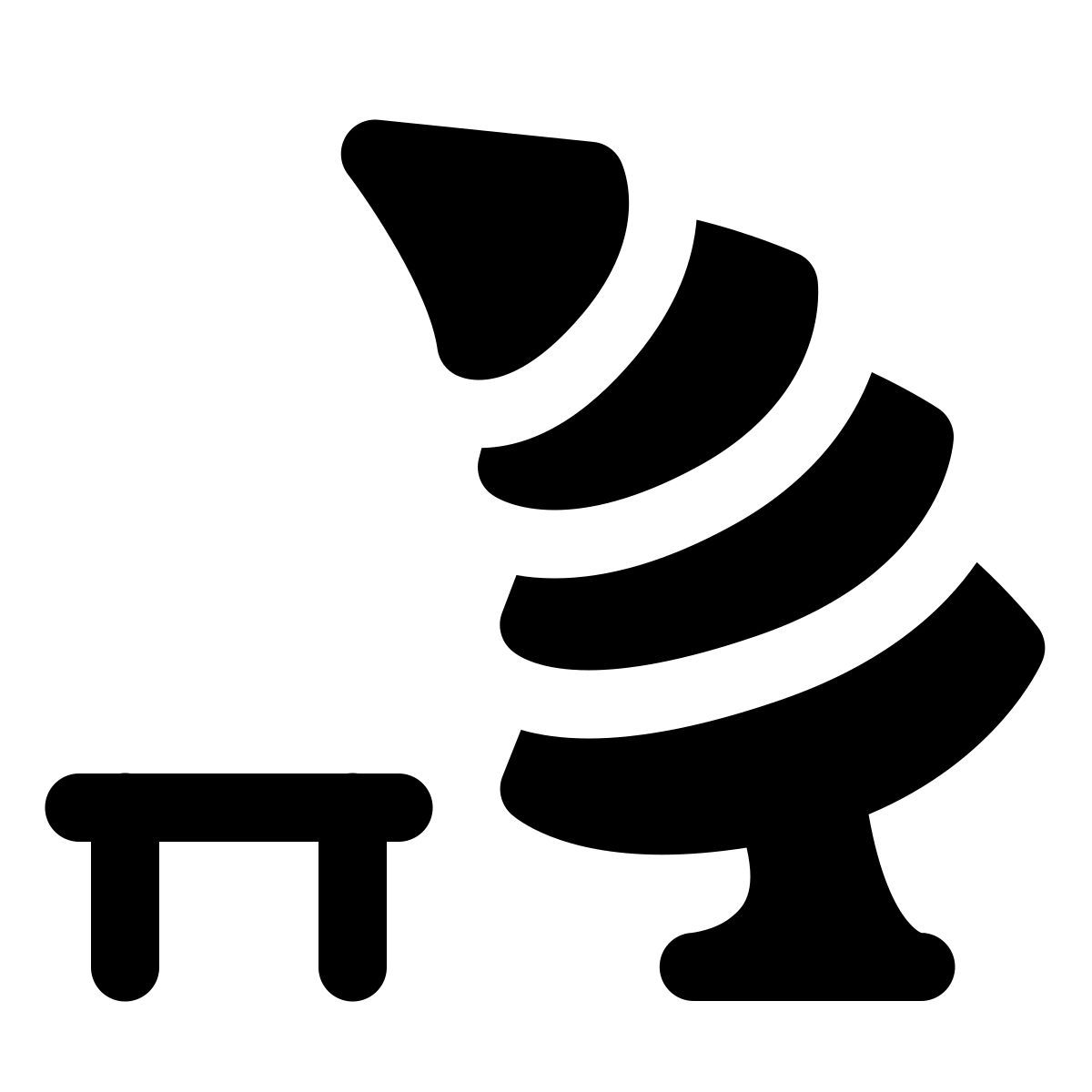 windows 11 filled style banco de parque icon