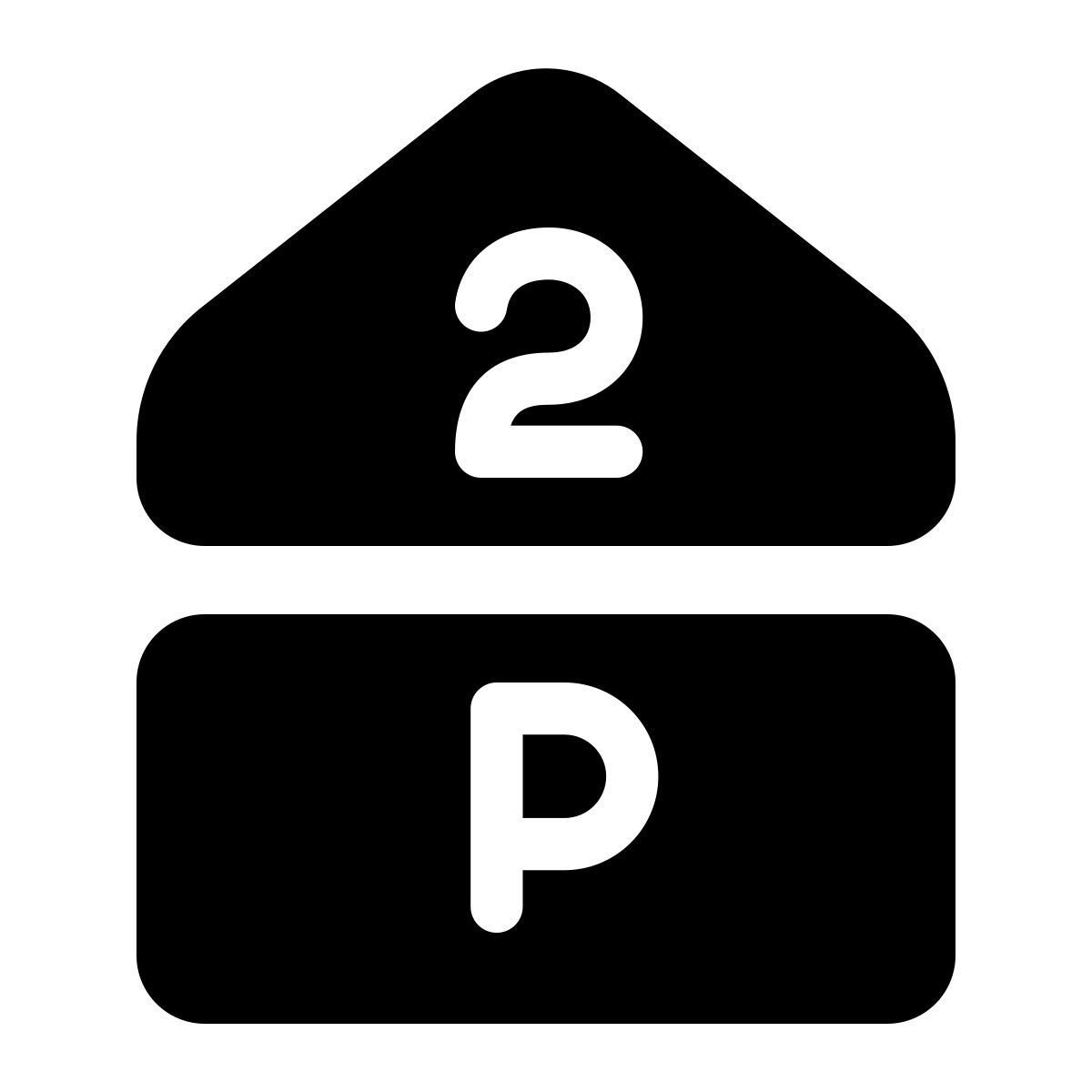 windows 11 filled style 停车场和二楼 icon