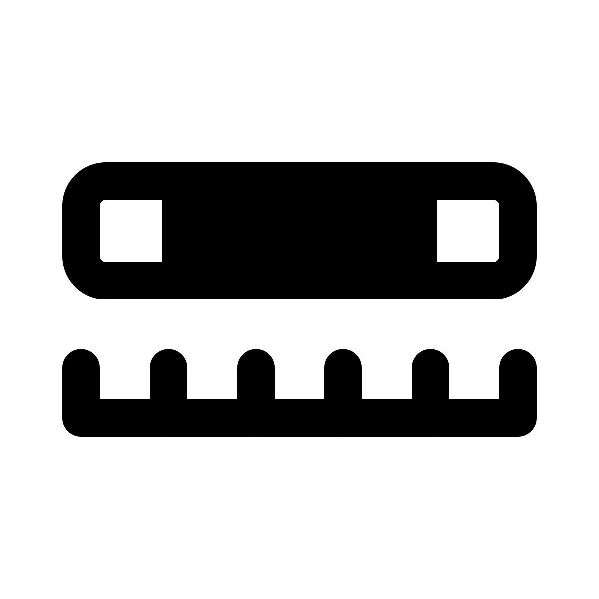 windows 11 filled style 기간 슬라이더 icon