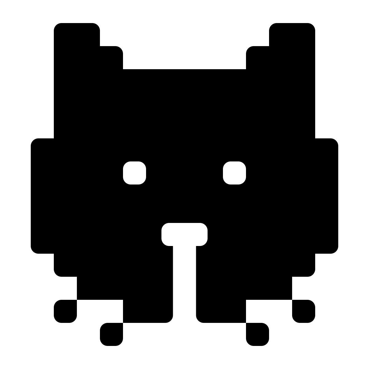 windows 11 filled style pixel cat icon