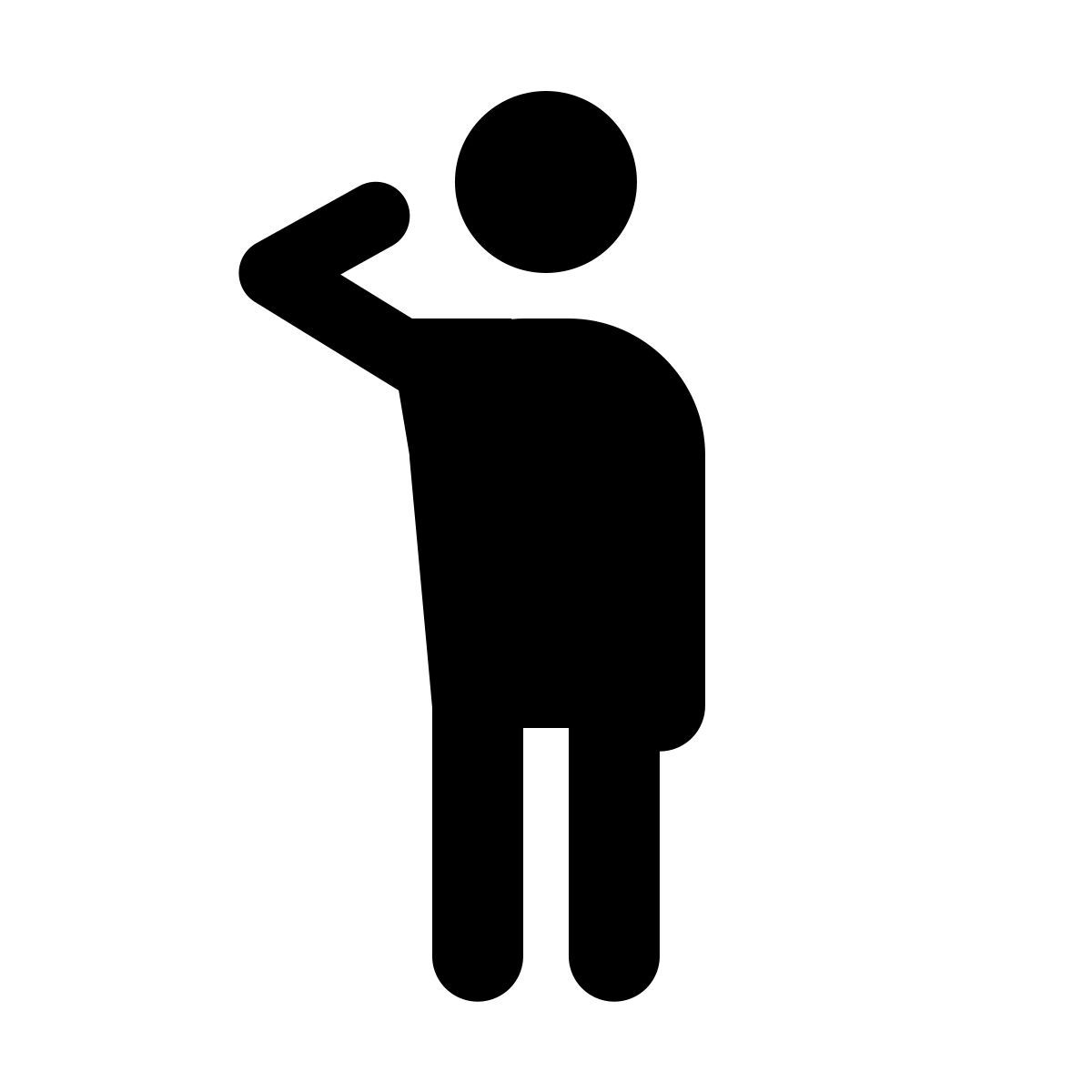 windows 11 filled style apuntando a uno mismo icon