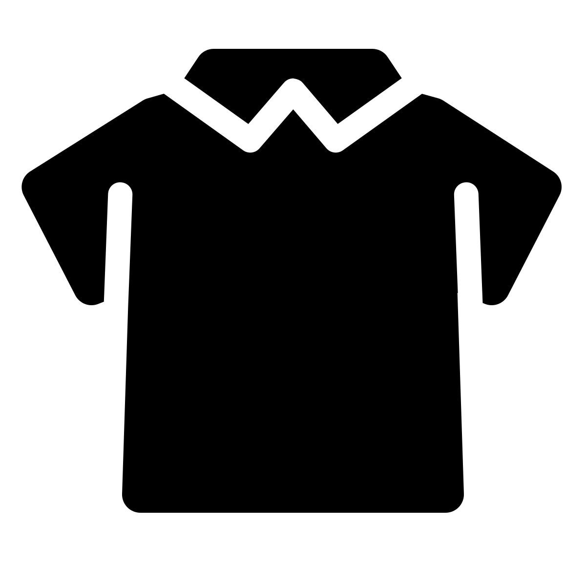 windows 11 filled style camisa polo icon