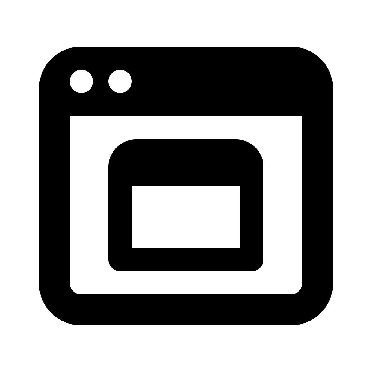 windows 11 filled style finestra pop up icon