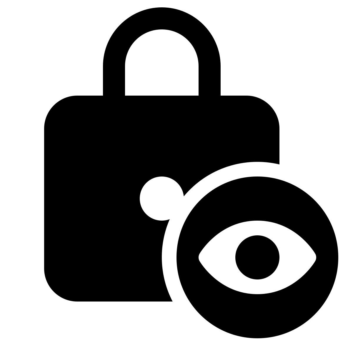 windows 11 filled style private lock icon