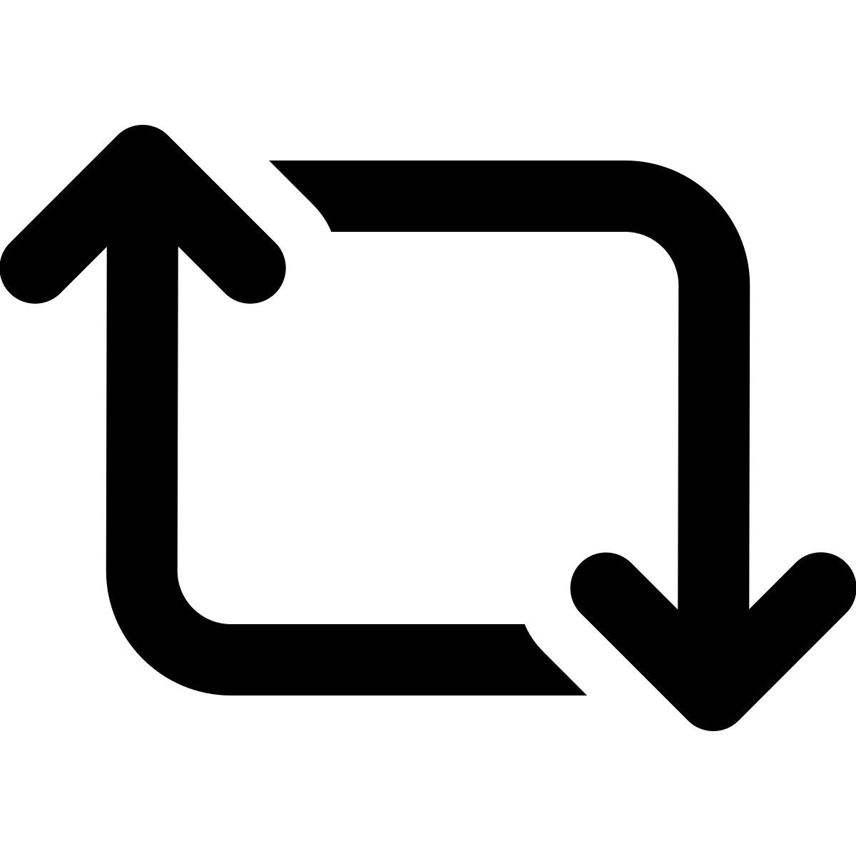 windows 11 filled style retweet icon