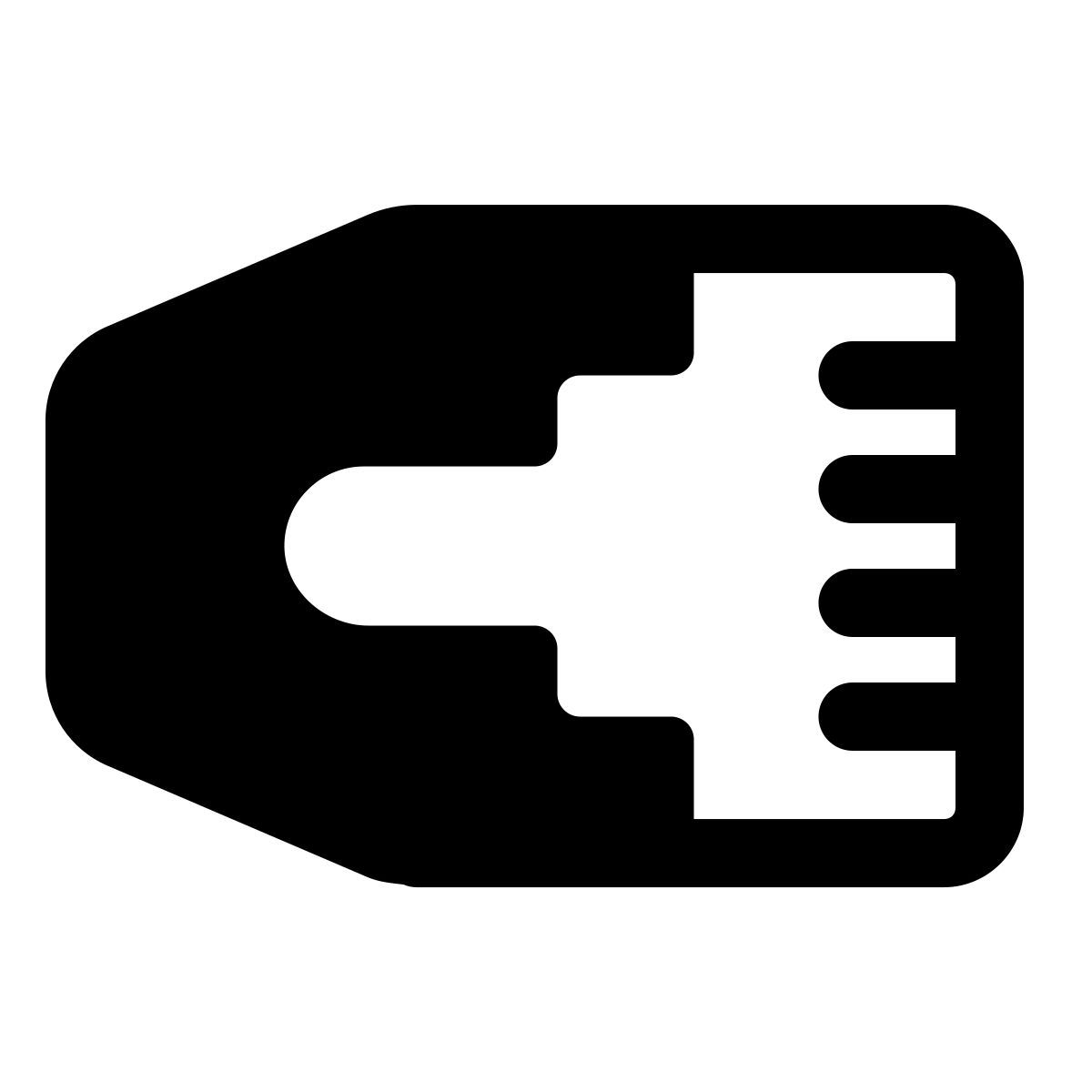 windows 11 filled style rj45 icon