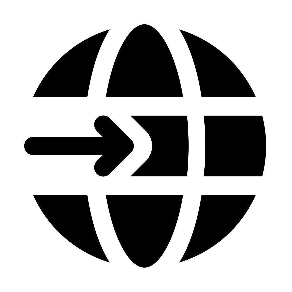 windows 11 filled style rotating globe icon