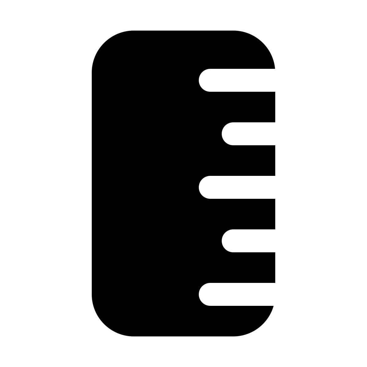 windows 11 filled style 눈금자 세로 icon