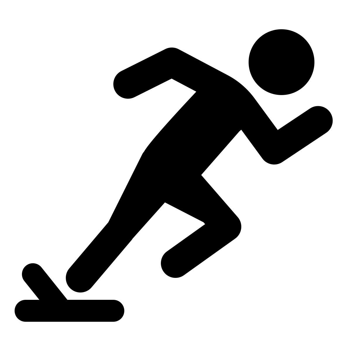 windows 11 filled style 주자 출발 경주 icon