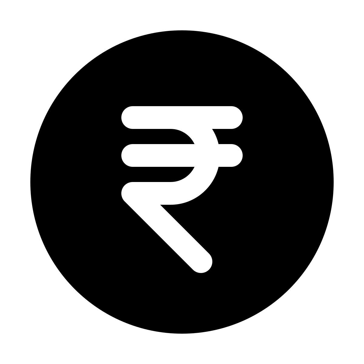 windows 11 filled style rupee icon