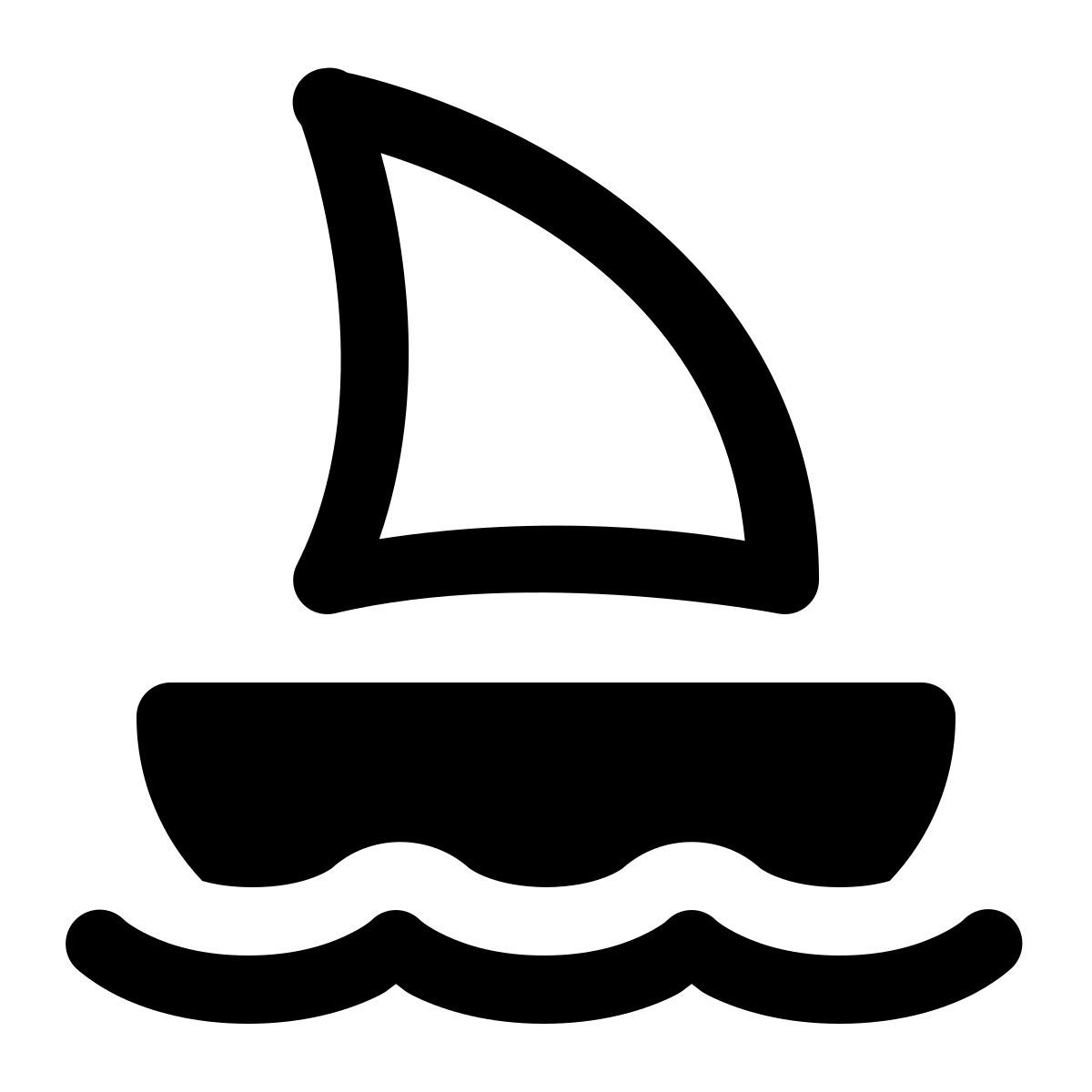 windows 11 filled style velero pequeño icon