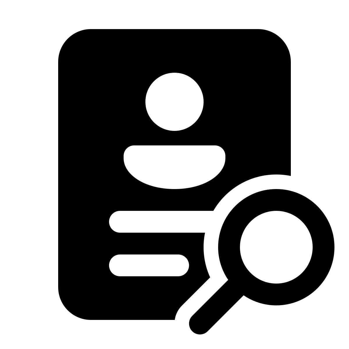 windows 11 filled style compte de recherche icon