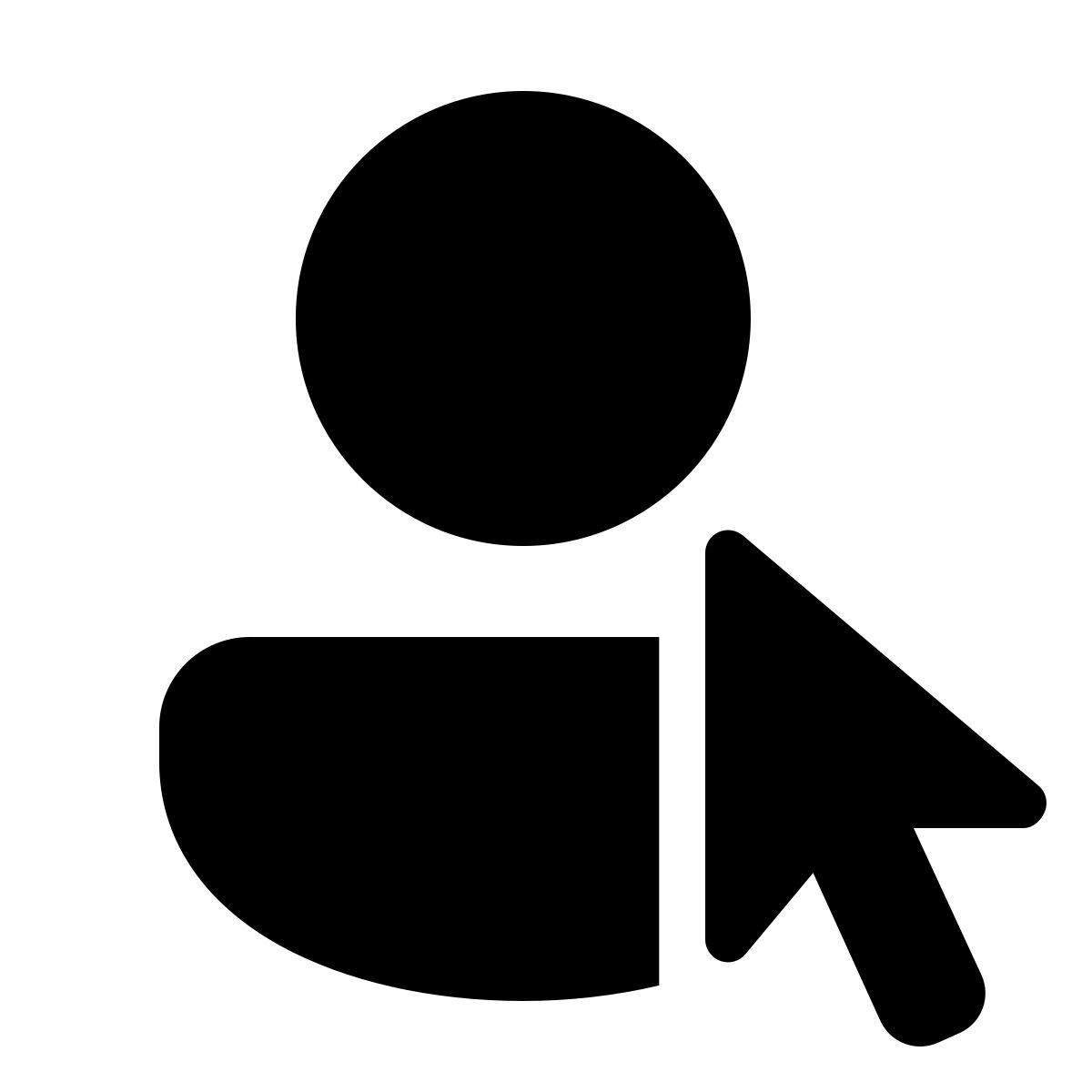 windows 11 filled style sélectionner un utilisateur icon