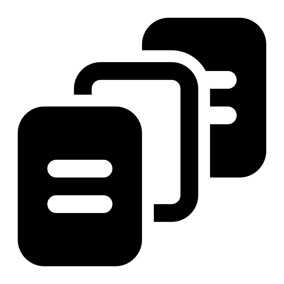windows 11 filled style separate by using blank sheets icon