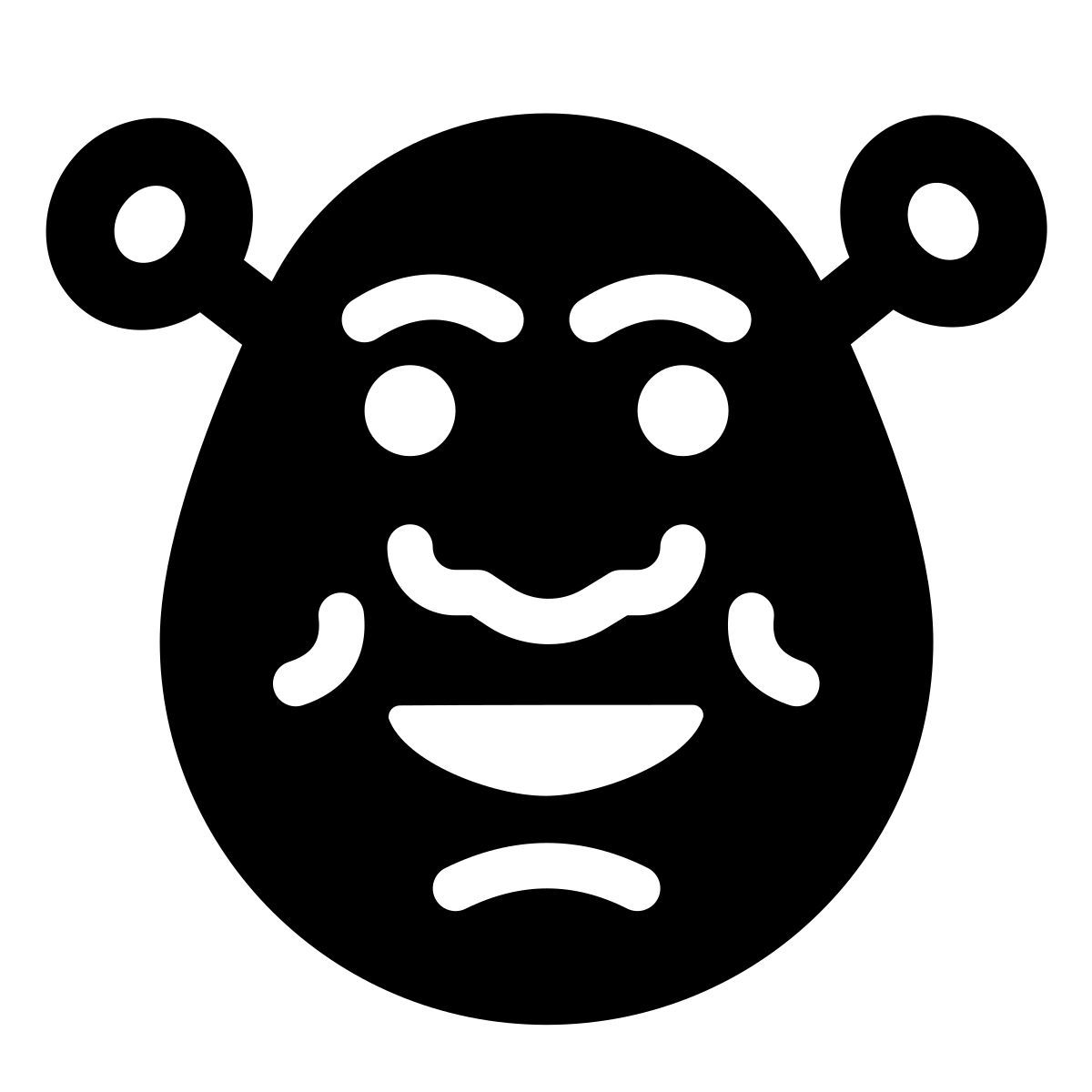 windows 11 filled style shrek icon