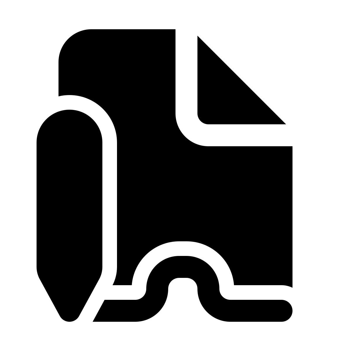 windows 11 filled style documento de firma icon