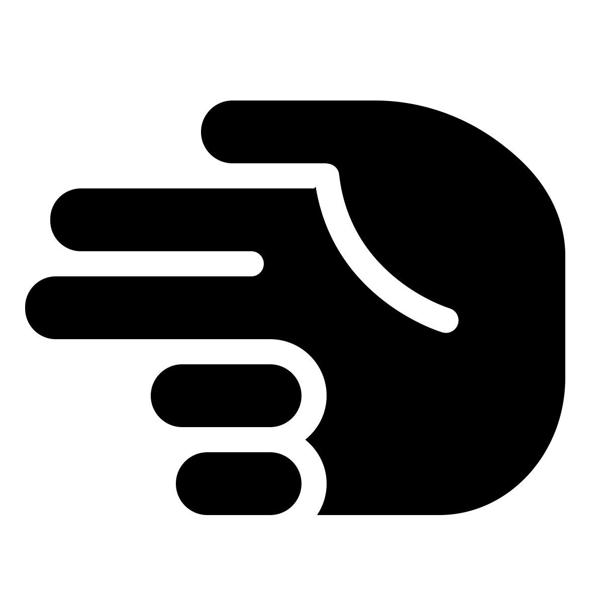 windows 11 filled style lenguaje de señas h icon