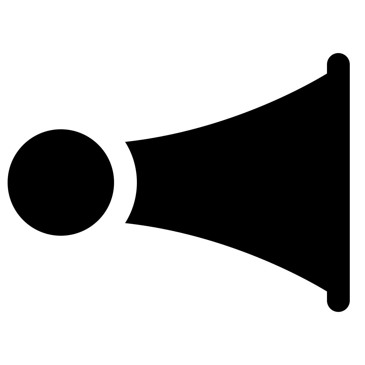 windows 11 filled style 信号号角 icon